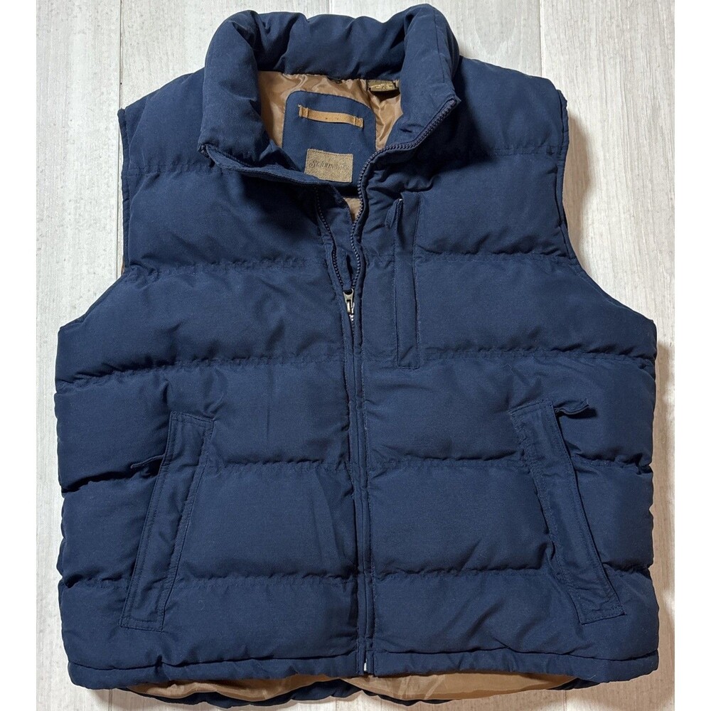 Men’s Trail Puffer Vest L Zip Pockets Inner Pocket Adjustable Hem Outdoor Hike